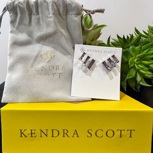 Kendra Scott Amethyst Color Triple Bar Earrings